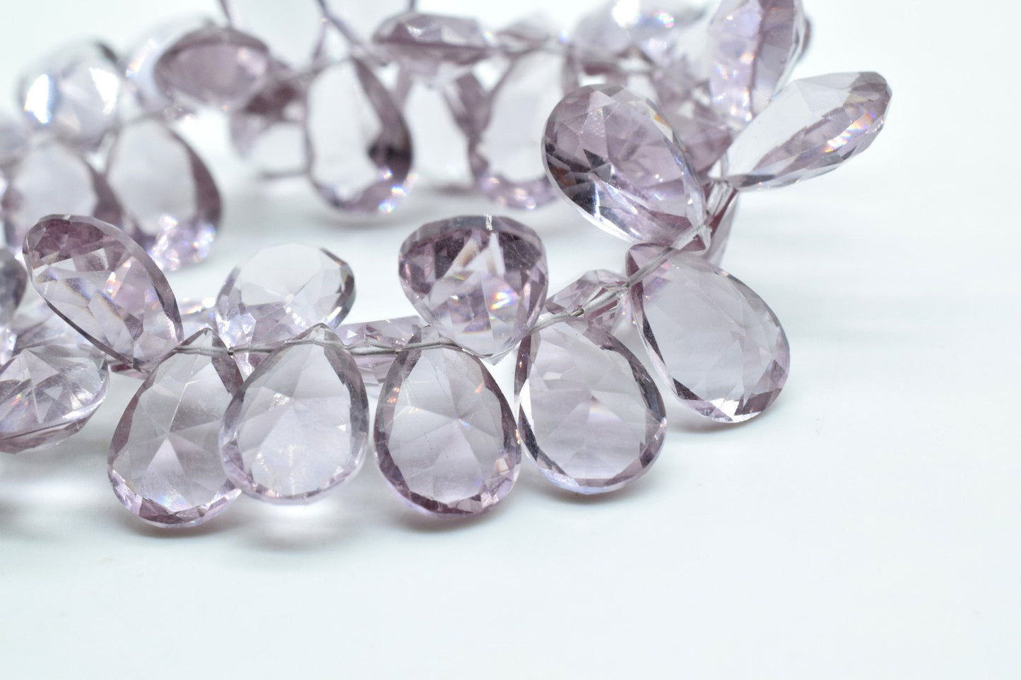 Brazilian Amethyst 8x12mm Faceted Pear Shape Beads,Pear Shape Briolettes,Side Drill Pear Wholesale Bead,Jewelry Supplies,Pear Faceted Beads,