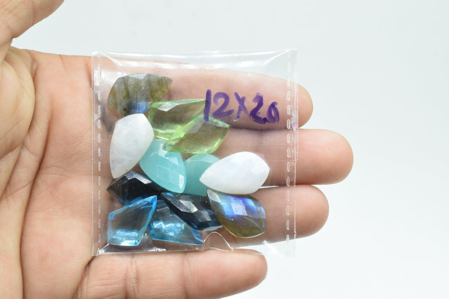 Iolite Quartz Faceted Fancy Pear Shape Briolettes,12x20mm Fancy Pear Beads,Iolite Fancy Beads,Iolite Quartz Briolette,Fancy Faceted beads