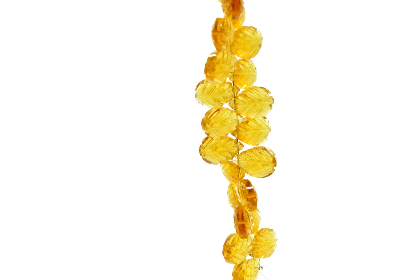 Citrine Carved Leaf Shape Beads,9x13mm Pear Shape Carved Briolettes,Citrine Fancy Teardrop Briolettes,Carved Leaf Beads,Golden Gemstone bead
