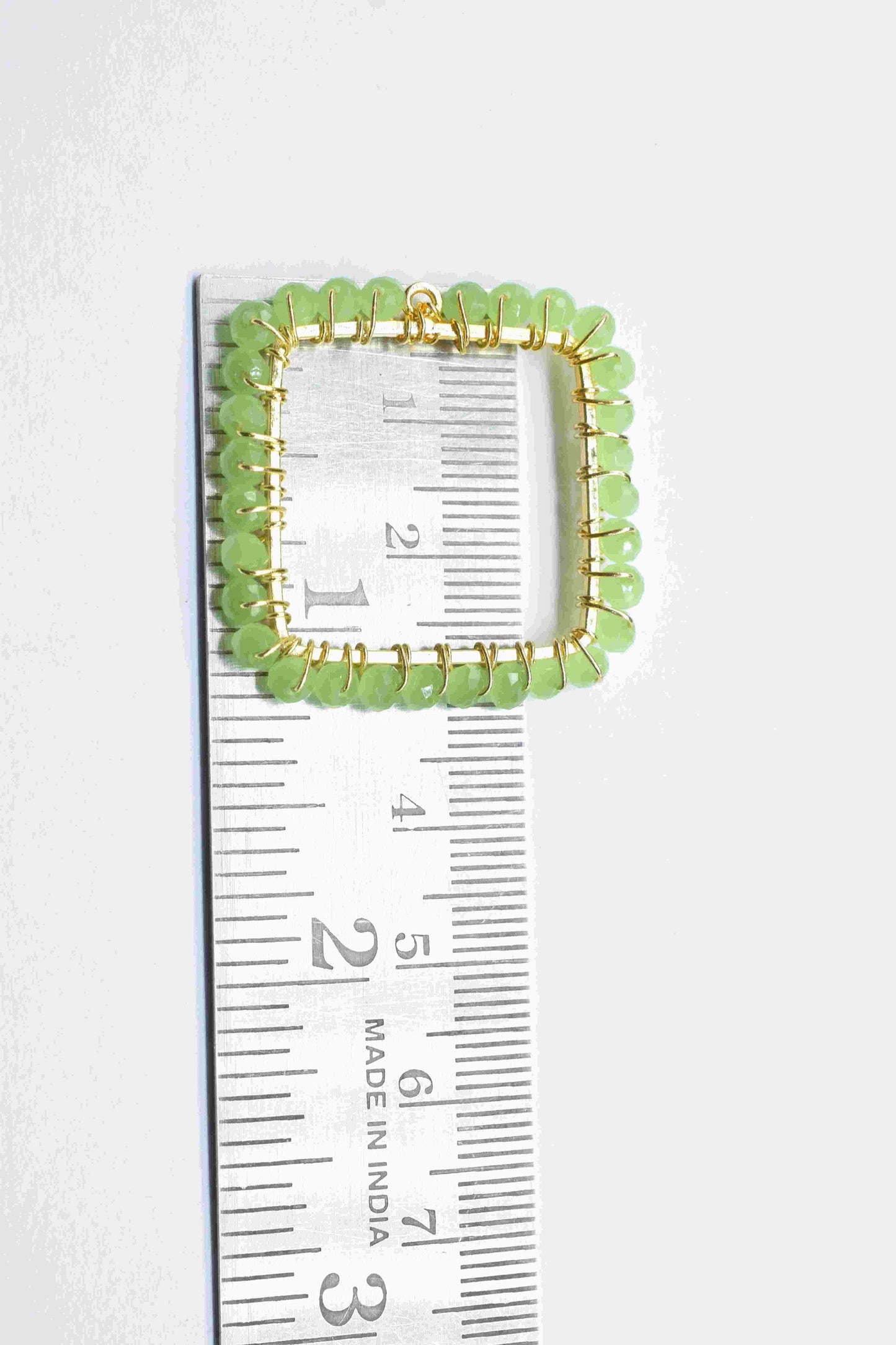 Prehnite Wire Wrapped Dangle Connector,Handmade Earring,Beaded Earring Connector,Finding Necklace Component Jewelry,Gemstone Components,Gift