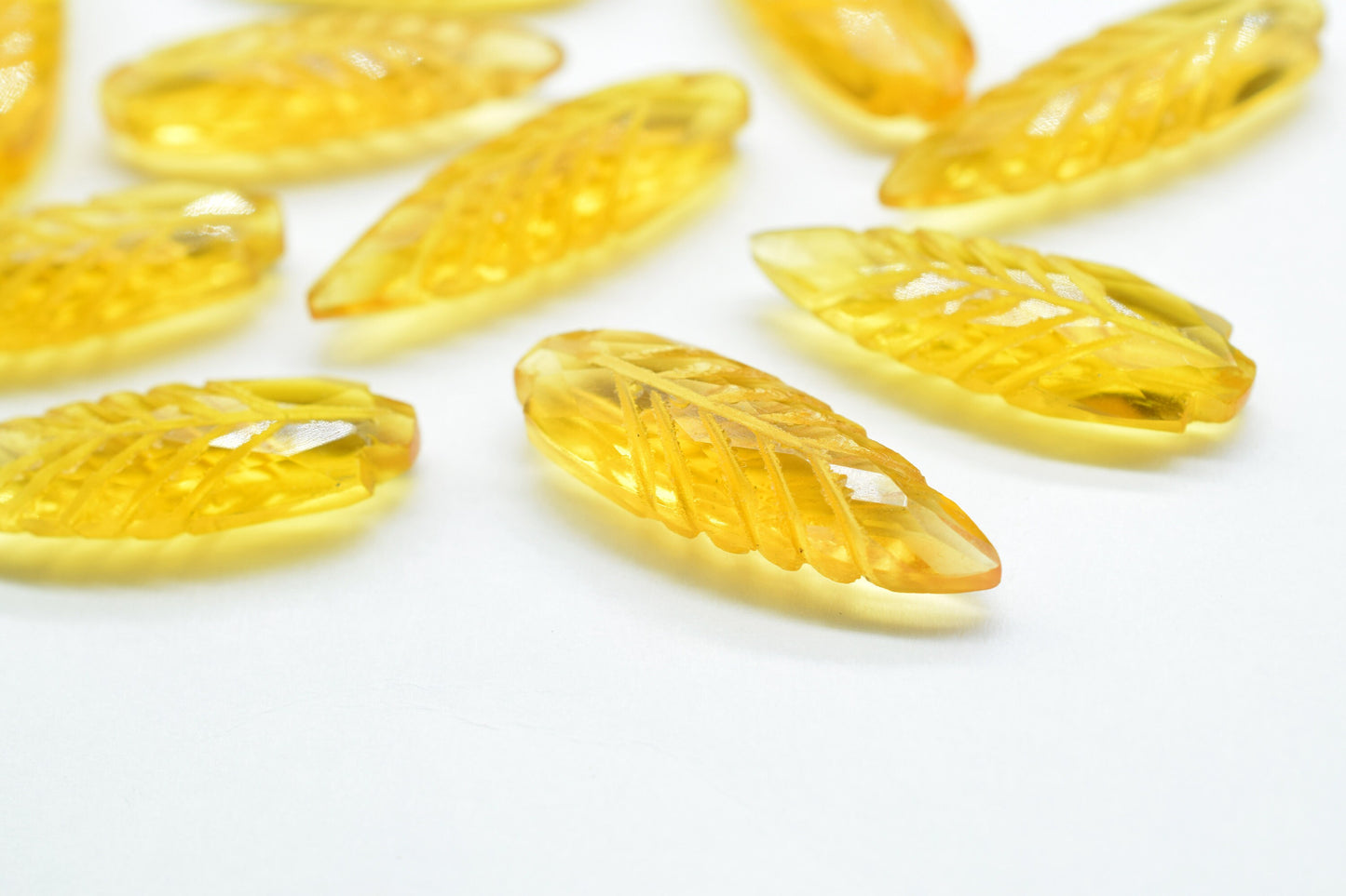 Citrine 10x30mm Pear Shape Faceted carved Briolette,Citrine Carving Briolettes,Citrine Leaf Shape Carved Briolettes,Citrine Carving Teardrop