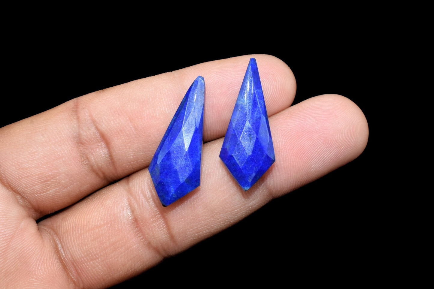 Natural Gem Lapis Lazuli Faceted Pear Shape Briolettes,12x27mm Lapis Lazuli Teardrop,Natural Gemstone Briolettes,Pear Shape Gemstone, Beads