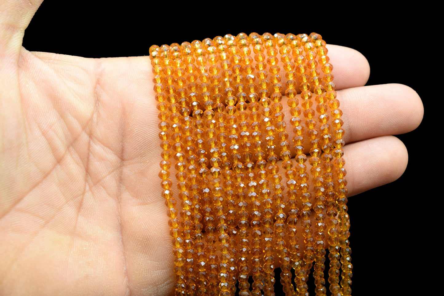 Citrine Quartz Faceted Beads/Loose Gesmstone Beads/Yellow Beads/Jewelry Making Beads/Rondelle Beads Citrine quartz Beads Strand/Beds Faceted