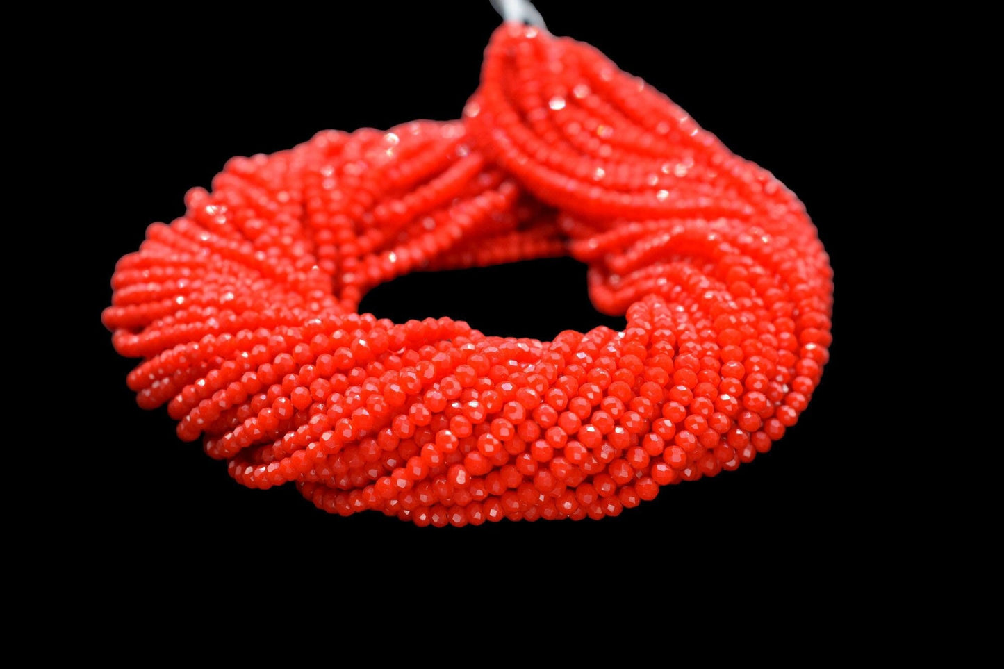 Red Coral Faceted Beads,Coral Jewelry Making beads,Gemstone Wholesale Beads supplier,Red Coral Quartz Beads,Coral Roundel Beads Strands