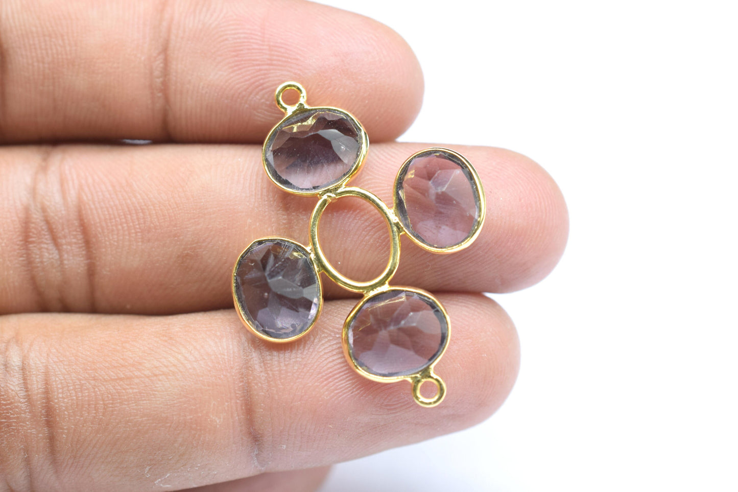 Amethyst  Gemstone Component/Faceted Cut Stones/Earring Component/Gemstone Pendant/Jewelery Making/Dangle Earring/Wholesale Jewelery Supply