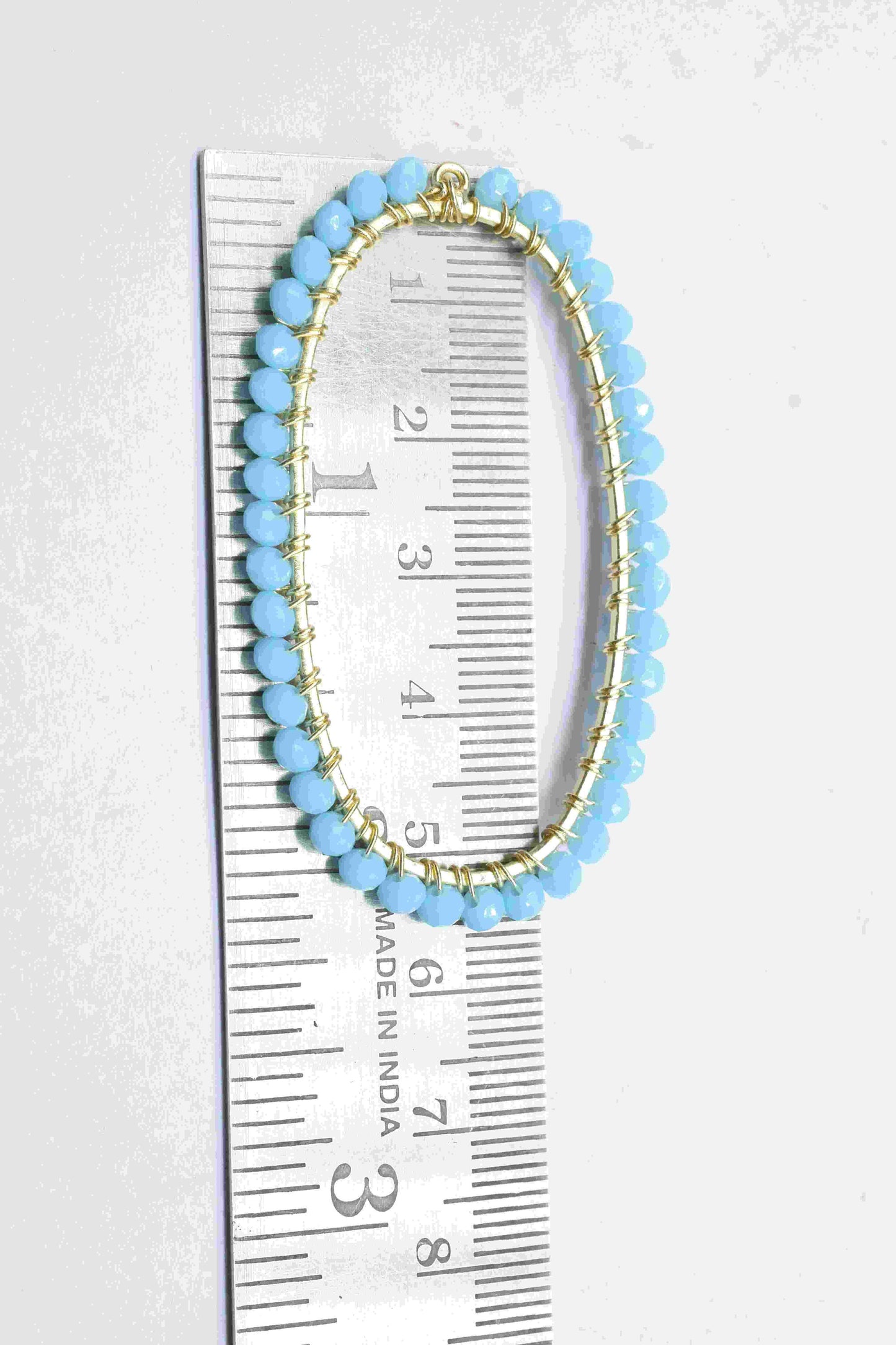 Turquoise Wire Wrapped Connector,Oval Shape Pendant Component,Turquoise Handmade Beaded Hoop Finding Component,Turquoise Quartz Jewelry,Gift