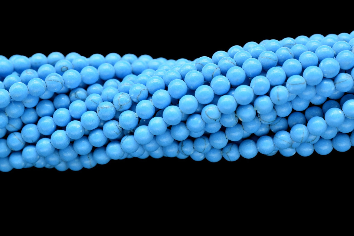 Blue Turquoise Round Smooth Beads,Turquoise Gemstone Beads,13 Inch Strand,AAA Quality,December Birthstone Jewelry,Wholesale Gemstone beads