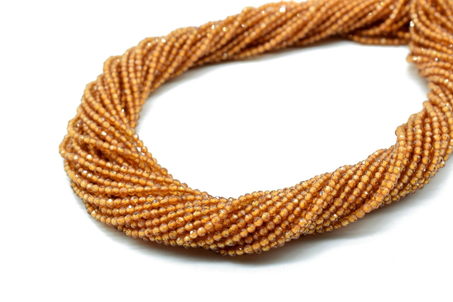 Hessonite Garnet AAA Faceted Beads,2-2.5mm Beads strand,micro Faceted Beads,Hessonite Beads,Jewelry Making Bead,Rondelle beads,yellow beads