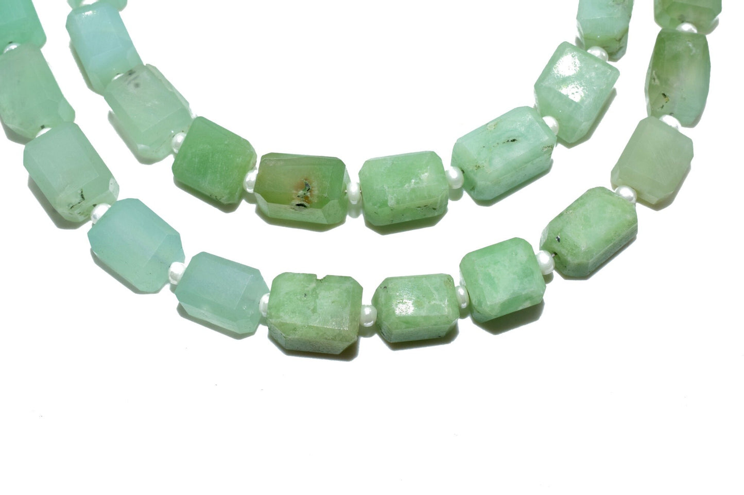 Chrysoprase Faceted nugget Briolette string,Chrysoprase cushion,Jewelry making beads,Supplies beads,Chrysoprase Briolettes,Green Briolettes