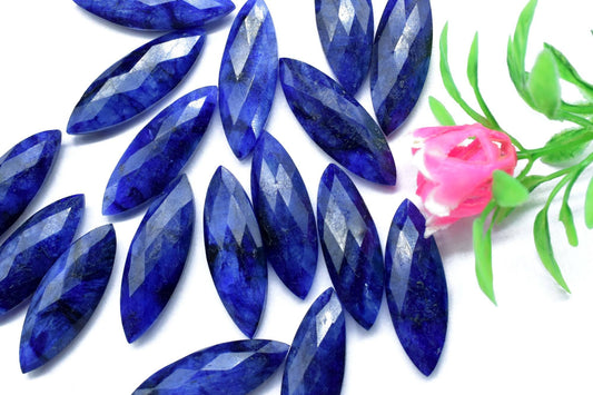 Blue Sapphire Long Drop 10x30mm Briolettes, Sapphire Drops, Tear Drop Briolettes, Sapphire Briolette,Sapphire Jewelry Beads,Jewelry Supplies