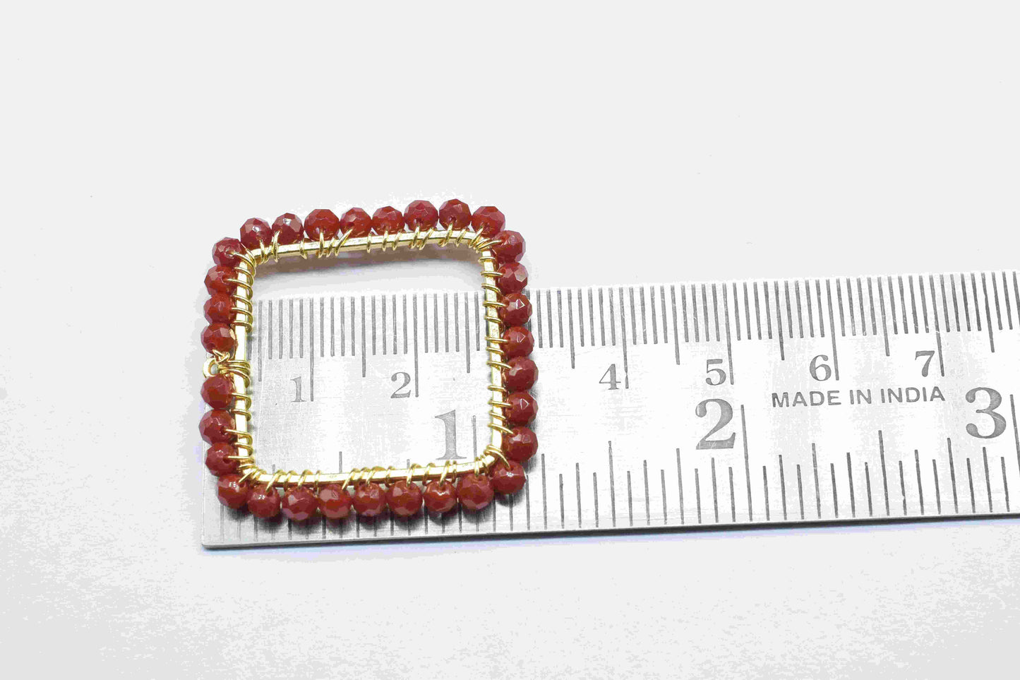 Natural Ruby Wire Wrapped Dangle Connector,Finding Necklace Component Jewelry,Beaded Earring Connector,Handmade Earrings,Gemstone Components