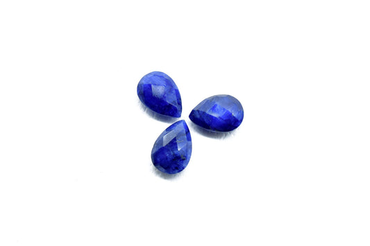 Blue Sapphire Faceted 7x10mm Pear Shape Beads,Blue Sapphire Pear Shape Briolettes,Blue Sapphire Teardrop,Pear Shape Briolettes,Sapphire bead