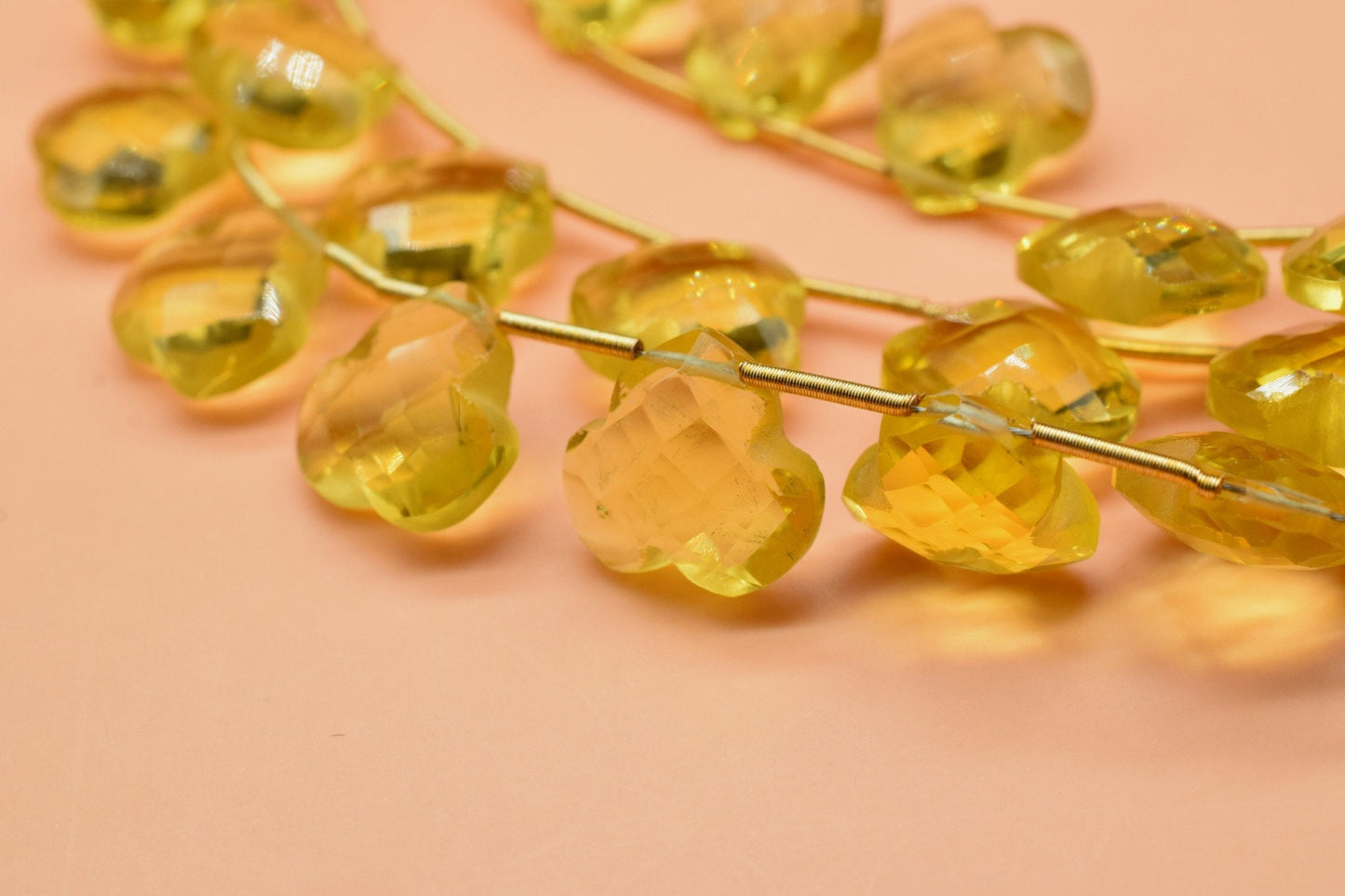 Citrine Fancy faceted Handmade Carved briolettes,Orange Color Carved Briolette,Carved Briolettes,hand carving beads,Side drilled briolettes