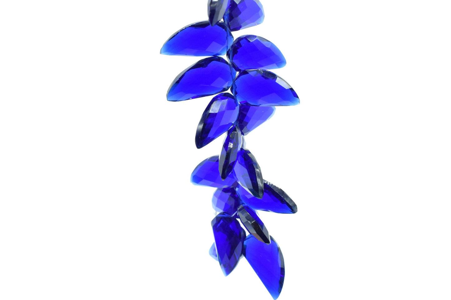 Blue Sapphire 10x20mm Horn shape beads,Shark Tooth Shape faceted beads, jewelry supplies,Sapphire Briolettes,Top Quality Briolettes,