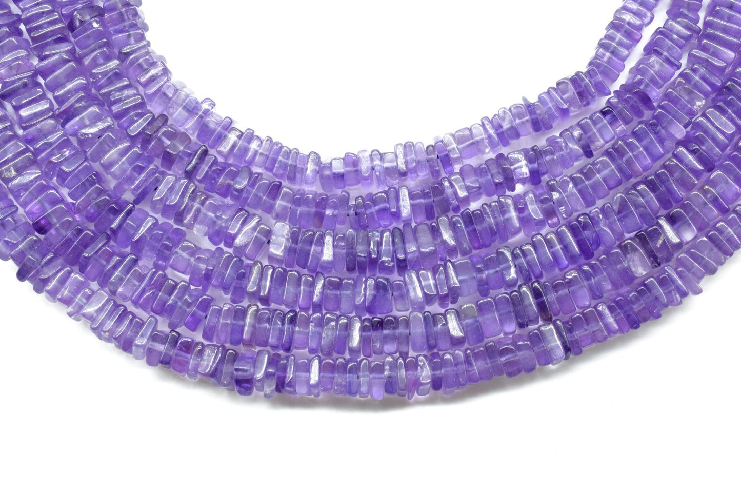 Amethyst Heishi Beads Size 4-5 MM 16 inch strand Approx,Amethyst Heishi Beads, Amethyst Heishi Cut Beads, Amethyst, Square Beads,AAA Quality