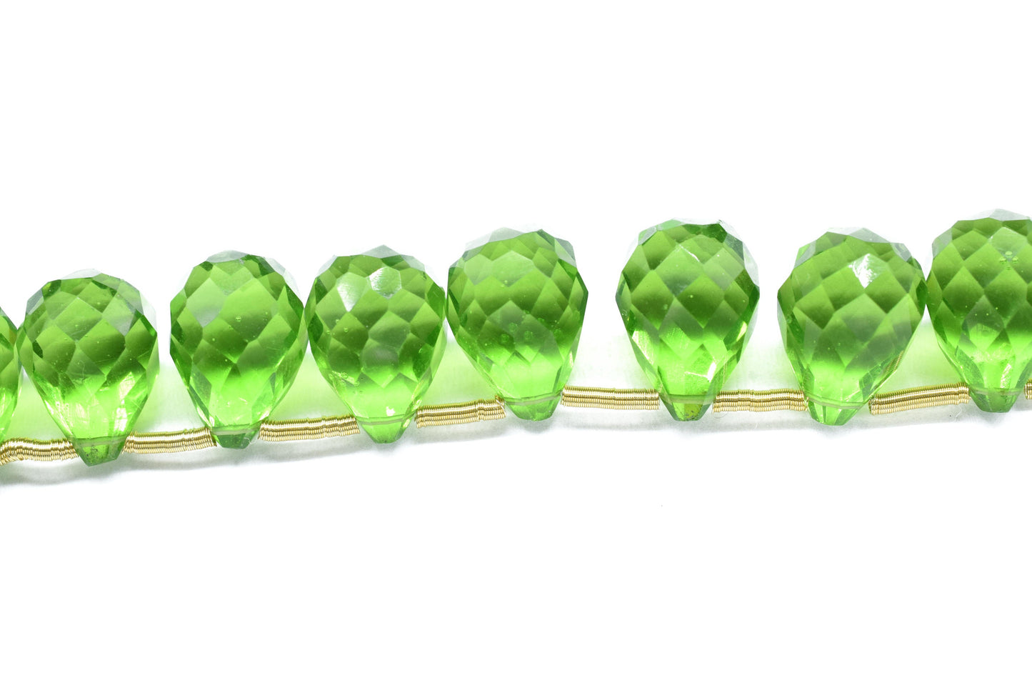 Peridot Teardrop Shape Briolettes,10x14mm Faceted Drop Beads,Peridot Faceted Drop Shape Briolette,AAA Quality Briolettes,Peridot Briolettes
