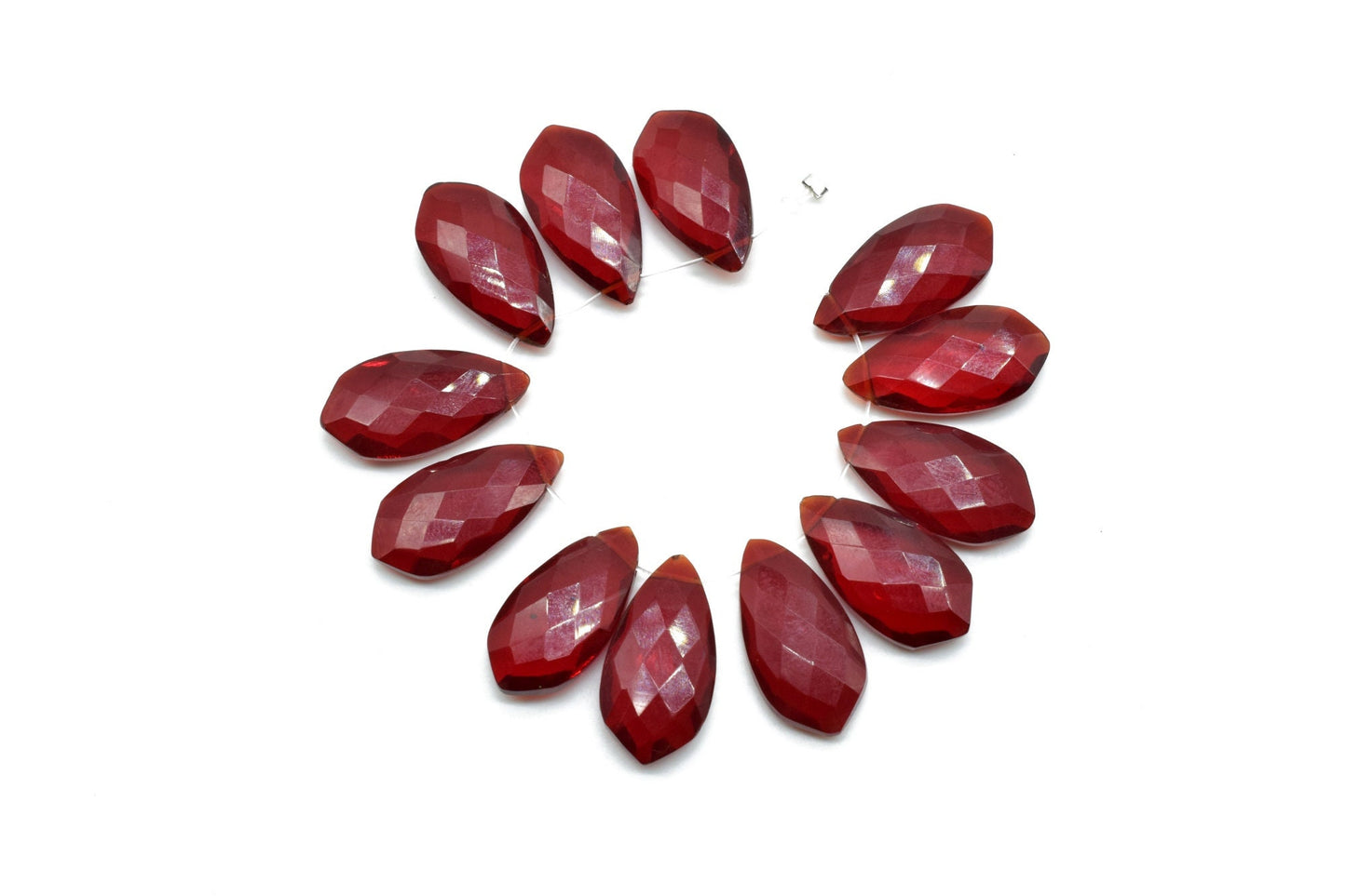 Garnet 10x20mm Faceted Pear Shape Briolette, January birthstone gemstone,Pear Briolettes Gemstone Beads Rare Garnet,Superb Item at Low Price