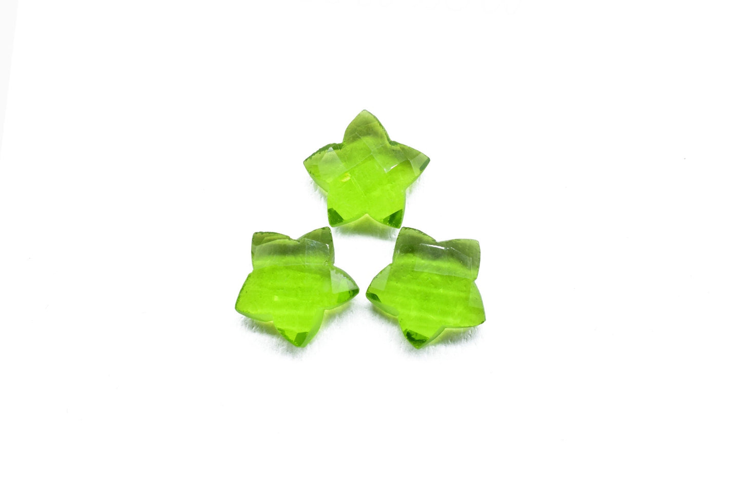 Peridot 14mm carved star shape Briolettes,star shape Faceted Briolette,Gemstone,Hand Carved Briolette,Carving Gemstone,Carved stones