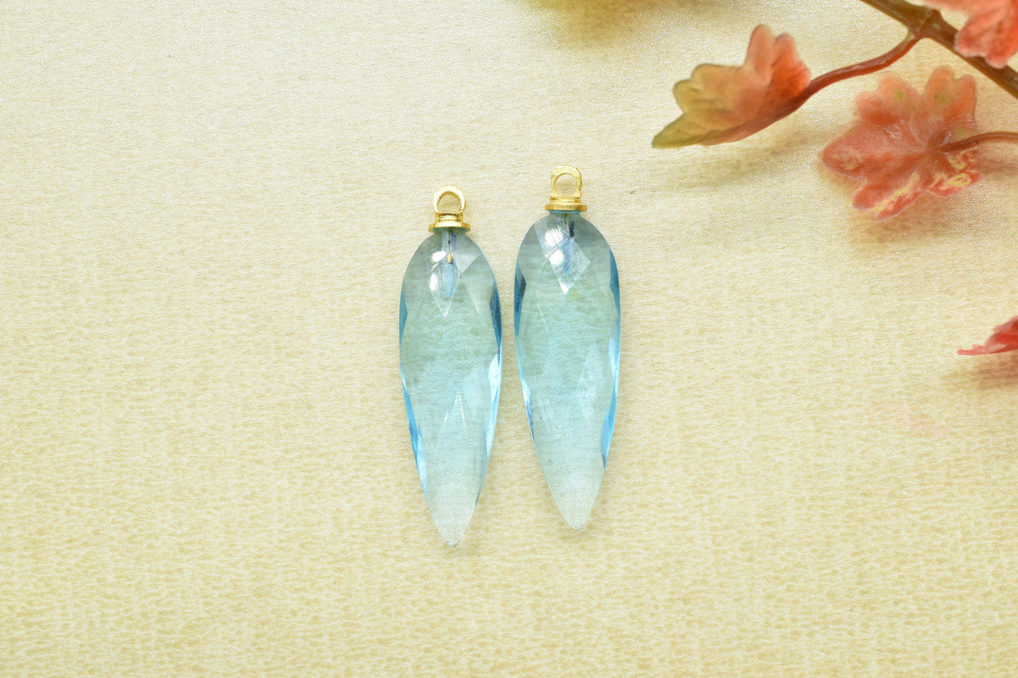 Long Briolettes Pendant Charm,Craft Supplies,Gemstone Teardrop Pendant,Beads Jewelry,Single Bail Connector,Findings Station Bezel Link,Gift