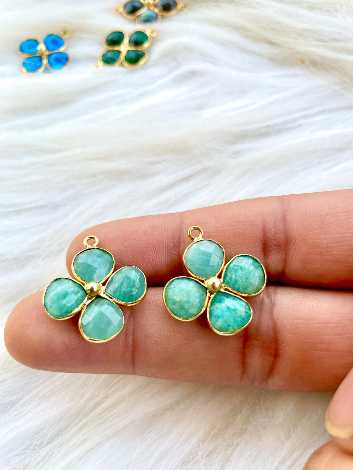 Amazonite Heart Shape Pendant,Natural Gemstone jewelry,Amazonite Heart Shape Bezel Charms,Amazonite Bracelet Charm,Jewelry Making SupplyP123
