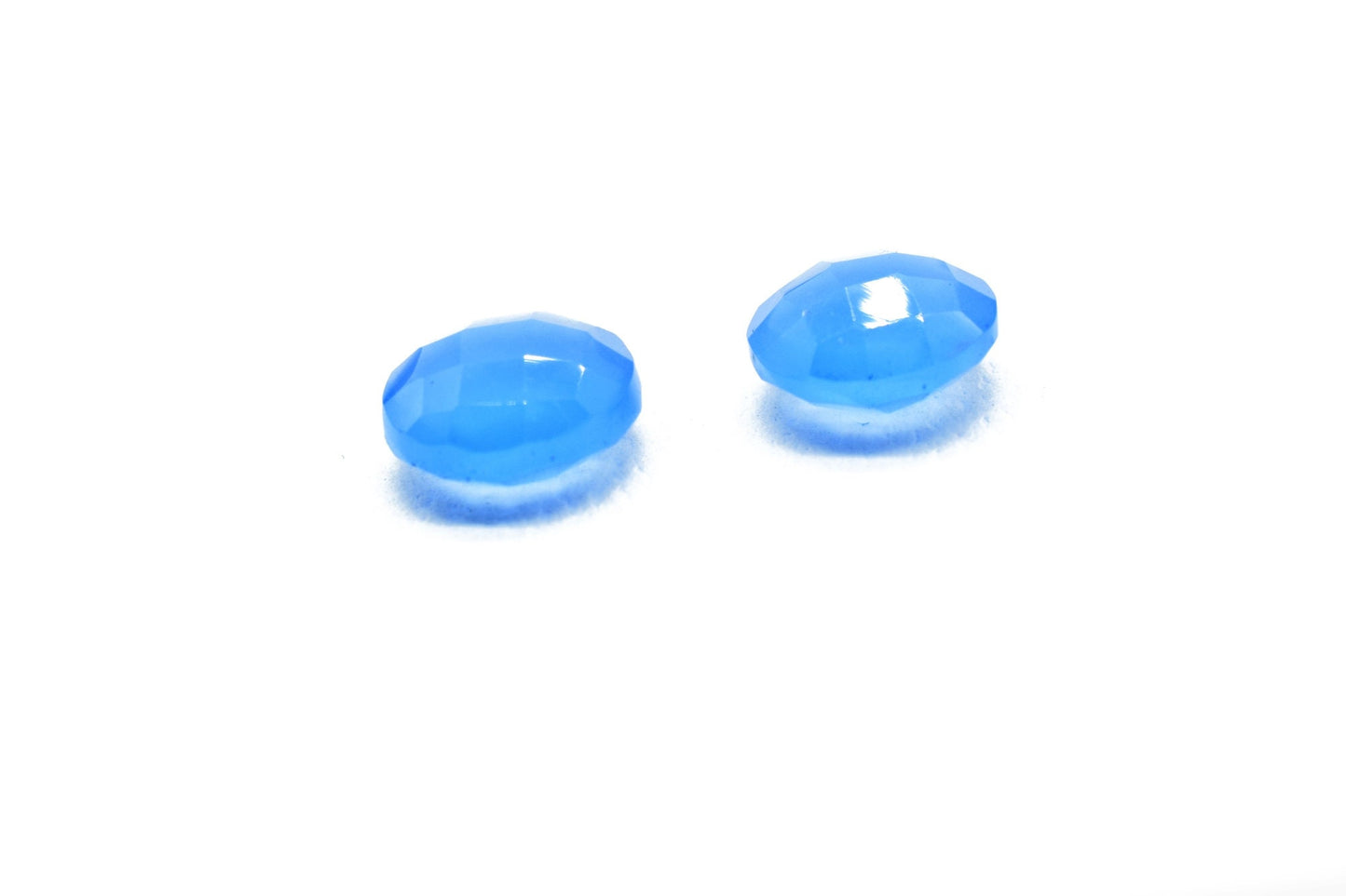 Blue Chalcedony Faceted Coin Shape Briolettes,Superb Item at Low Price,10mm Round Shape Briolettes,Aqua Chalcedony Round Beads,Coin Beads