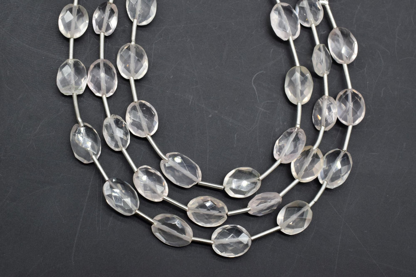 Rose Quartz Oval Shape briolettes,Rose Quartz Vertical Top Drilled briolette,Rose Quartz Faceted Oval Briolettes,Rose Quartz beads,briolette