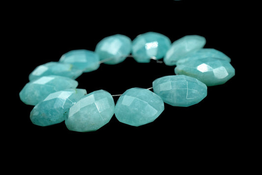 Natural Amazonite Faceted 10x14mm Pear Shape Beads,Natural Amazonite Faceted Beads,Jewelry Supply,Teardrop Briolettes,Natural Gemstone Beads