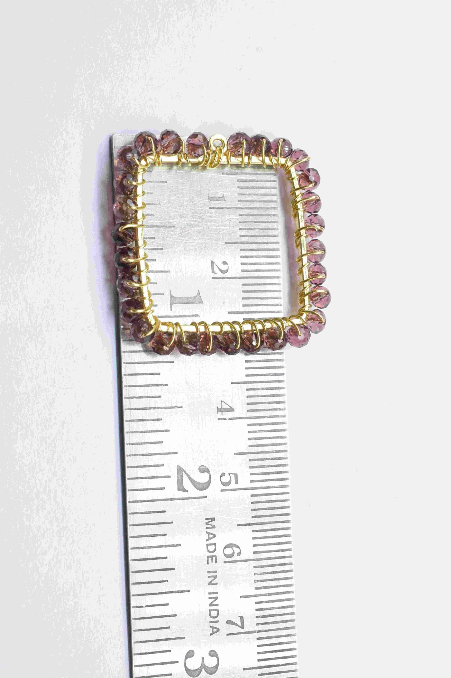 Pink Amethyst Wire Wrapped Dangle Connector,Beaded Earring Connector,Gemstone Component,Handmade Earring,Finding Necklace Component Jewelry,