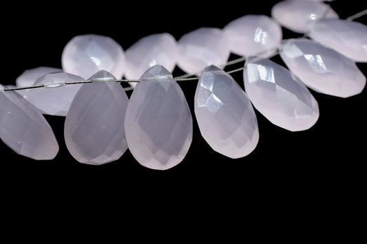Pink Rose Quartz 10x15mm Faceted Pear Shape Briolettes,Jewelry Making Gemstone,Pear Shape Beads,Rose Quartz TearDrop Beads,Pink Faceted bead