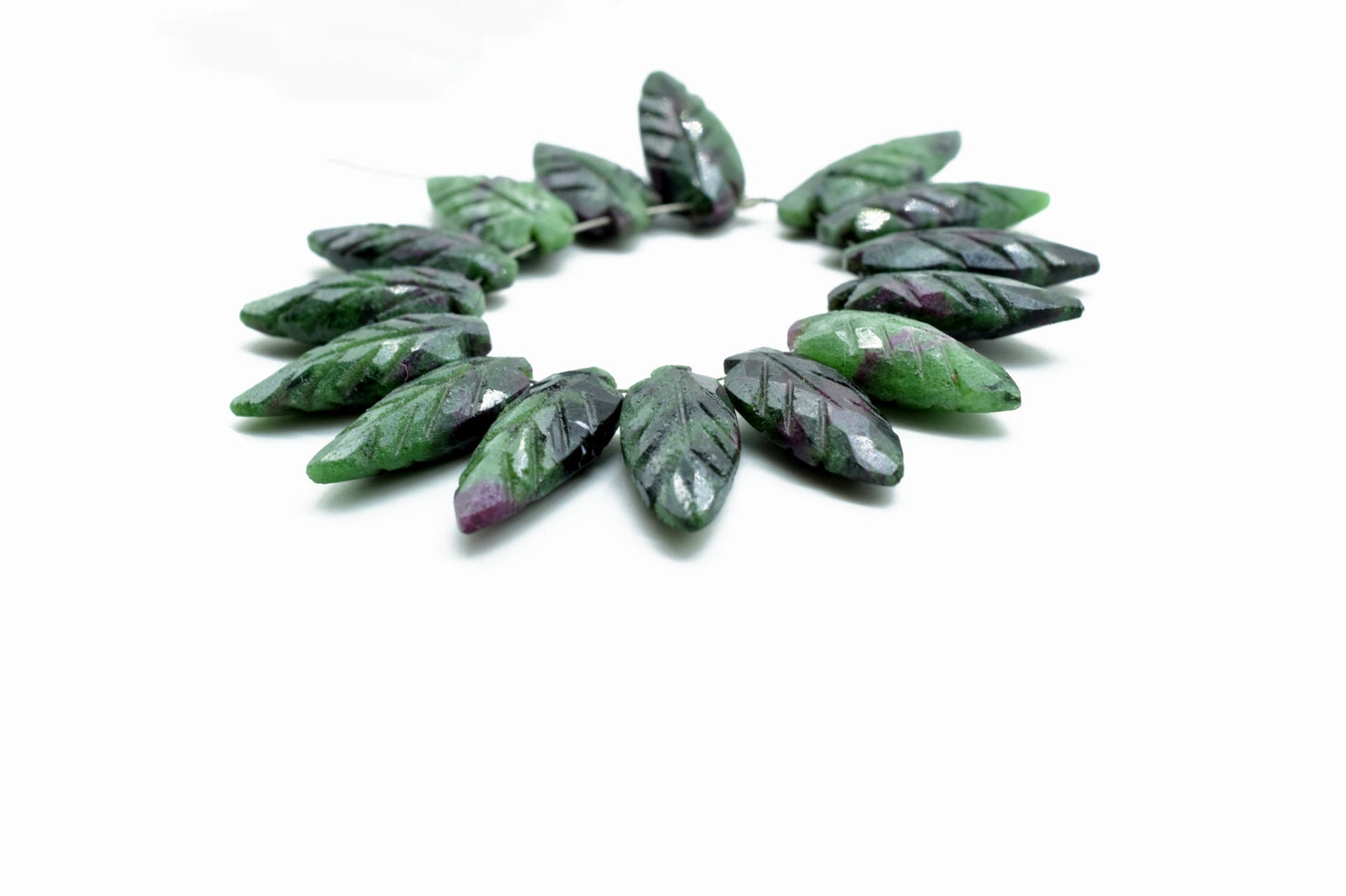 Natural Ruby Zoisite 8x20mm carved Briolettes,,Gemstone Briolettes,Ruby Zoisite Carved Briolettes,Ruby Zoisite Carved Fancy Shape Briolette