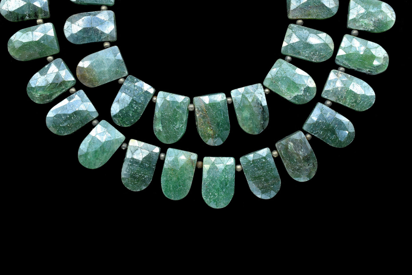 Natural Nephrite jade U Shape Briolettes,Green Gemstone Faceted Beads,Nephrite Beads strand,Micro faceted Beads,Nephrite strand jewelry