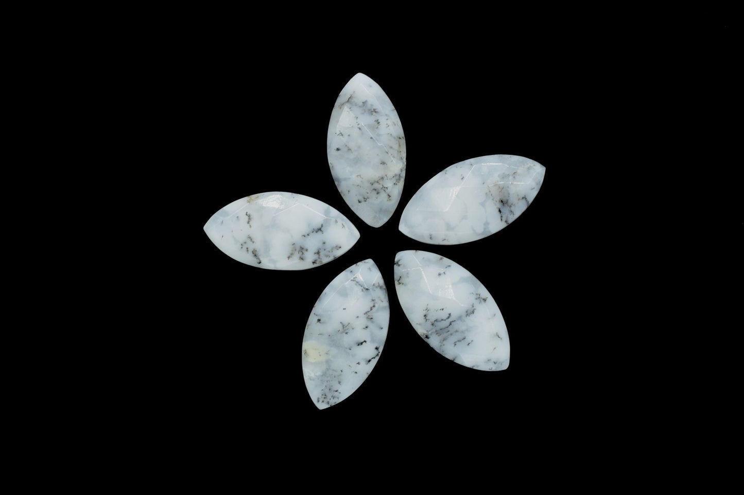 Dendrite Opal 10x20mm Marquise shape Faceted Hand Cut Gemstone Briolette,Marquise Shape Briolette - Loose Gemstone -,gemstone briolettes