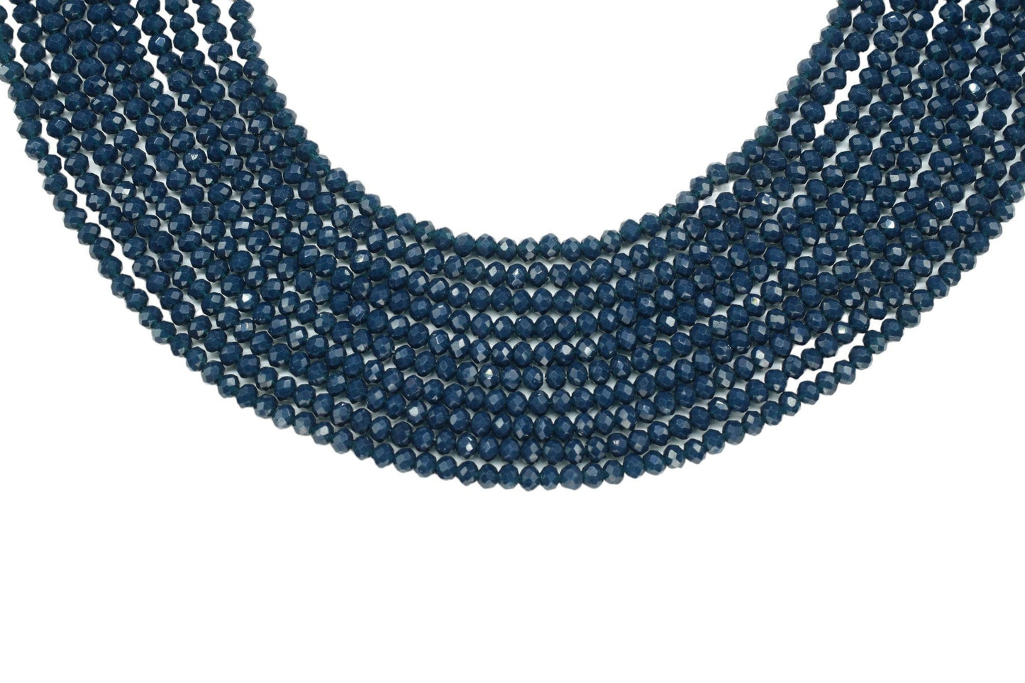 Dark Blue Aget 3.50mm Faceted Beads,Blue Aget Jewelry Making beads,Blue Gemstone Wholesale Beads supplier,Blue Aget Quartz Beads,Aget Beads
