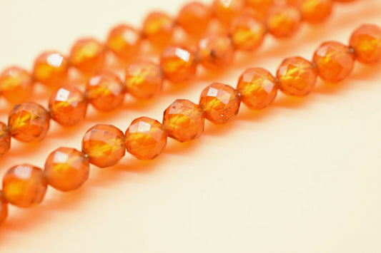 Hessonite garnet Bar Pendant,Double Loop Connector,Wire Wrapped Beads Pendant,3mm Hessonite beaded Pendant,Necklace Making Supply,Hessonite