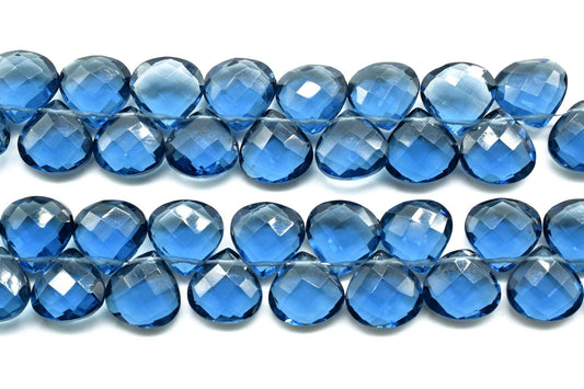 Kyanite Heart Shape Faceted Beads Strand,10mm Heart Shap Briolettes ,Moss Kyanite Briolettes ,jewelry making beads,gemstone Briolettes,beads