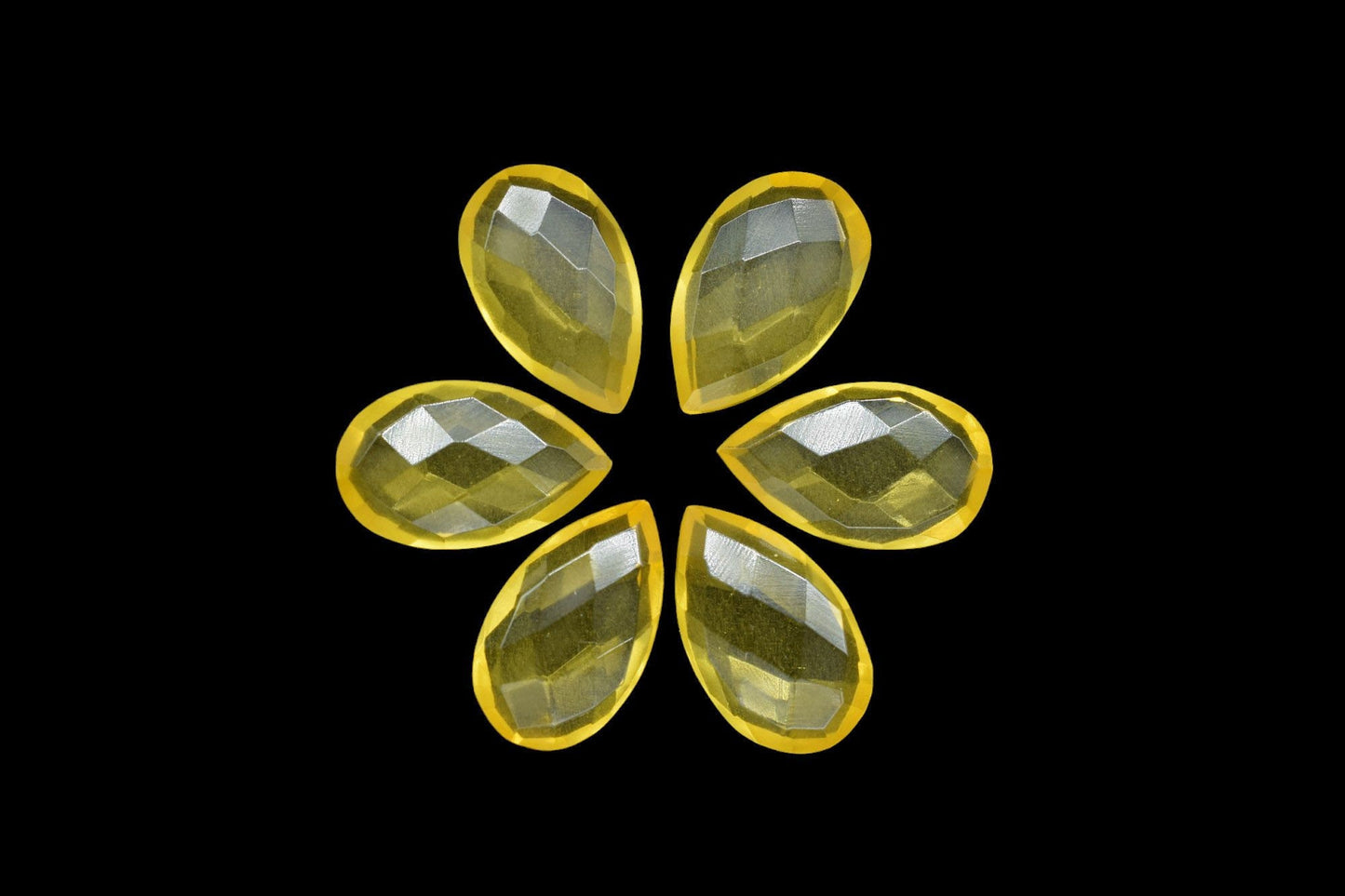 Citrine Faceted Pear Shape Briolettes,12x20mm Teardrop Beads,Citrine Briolette,Gemstone Beads,Jewelry Making Beads,Yelllow Gemstone Beads