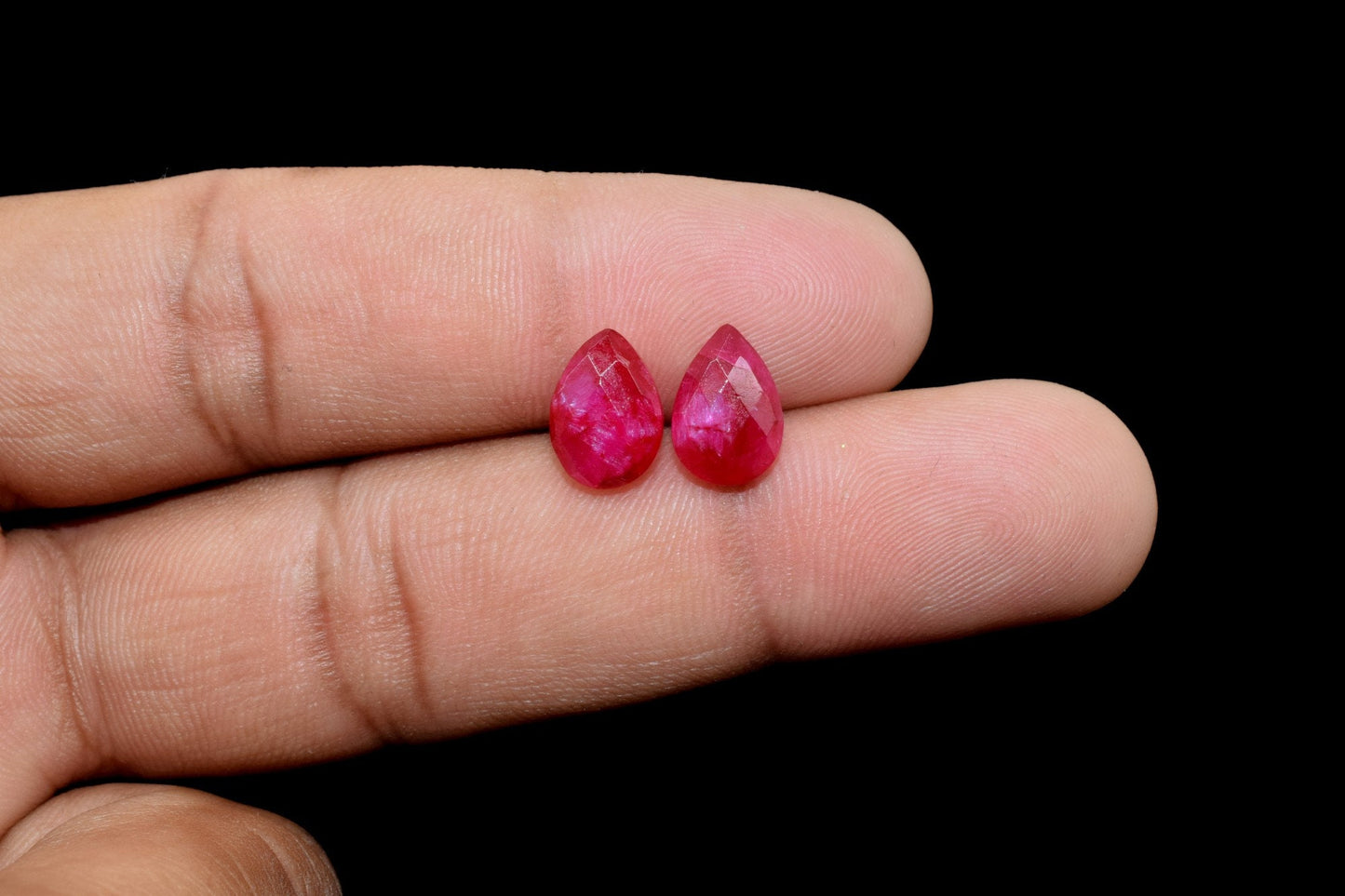 GENUINE RUBY Faceted 7x10mm Pear Shape Beads,Red Ruby Pear Shape Briolettes,Ruby faceted Teardrop,Pear Shape Briolettes,ruby Faceted beads