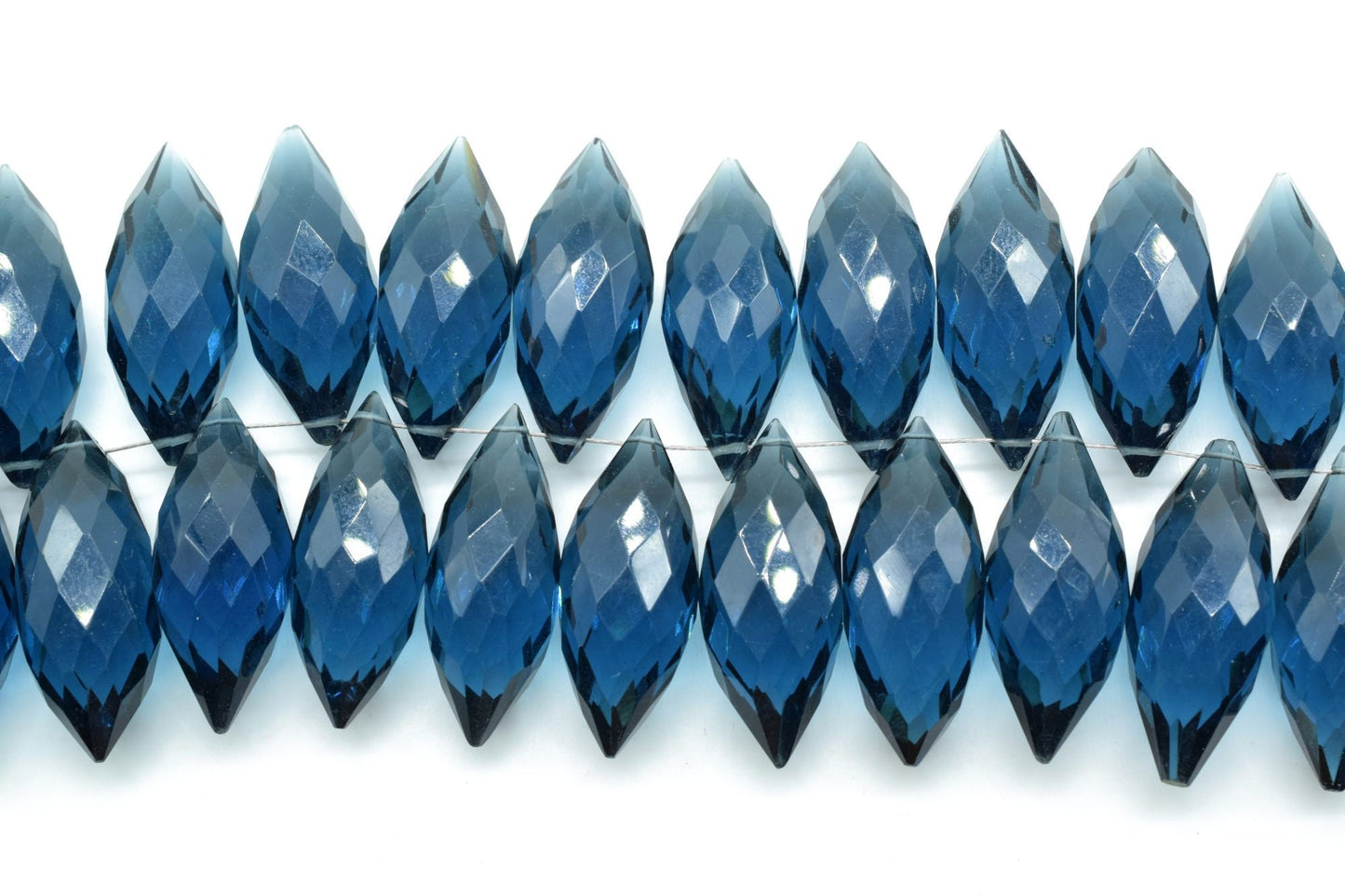 Natural Kyanite 10x25mm dew drope faceted beads,Kyanite Briolettes,AAA Quality Drops,Kyanite Dew Drop,Faceted Dew Drop,Dew Drop Briolettes