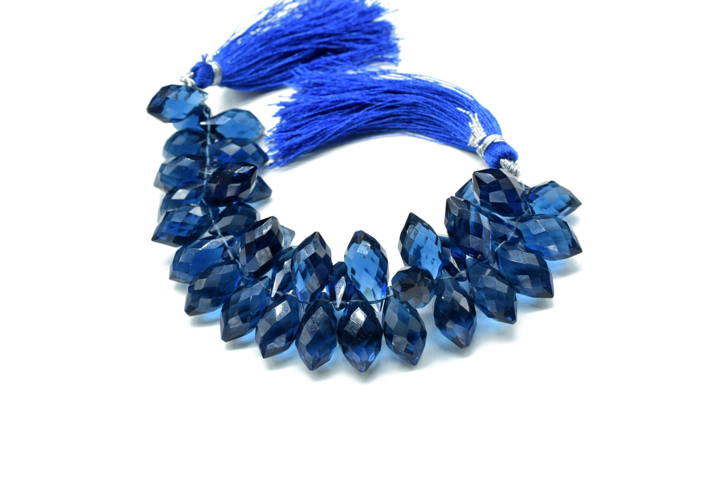 Iolite Faceted 8x16mm Dew Drop Shape Briolette Bead,Iolite Gemstone Bead,Iolite Gemstone Briolette,IOLITE Drop Briolettes,Natural Briolettes