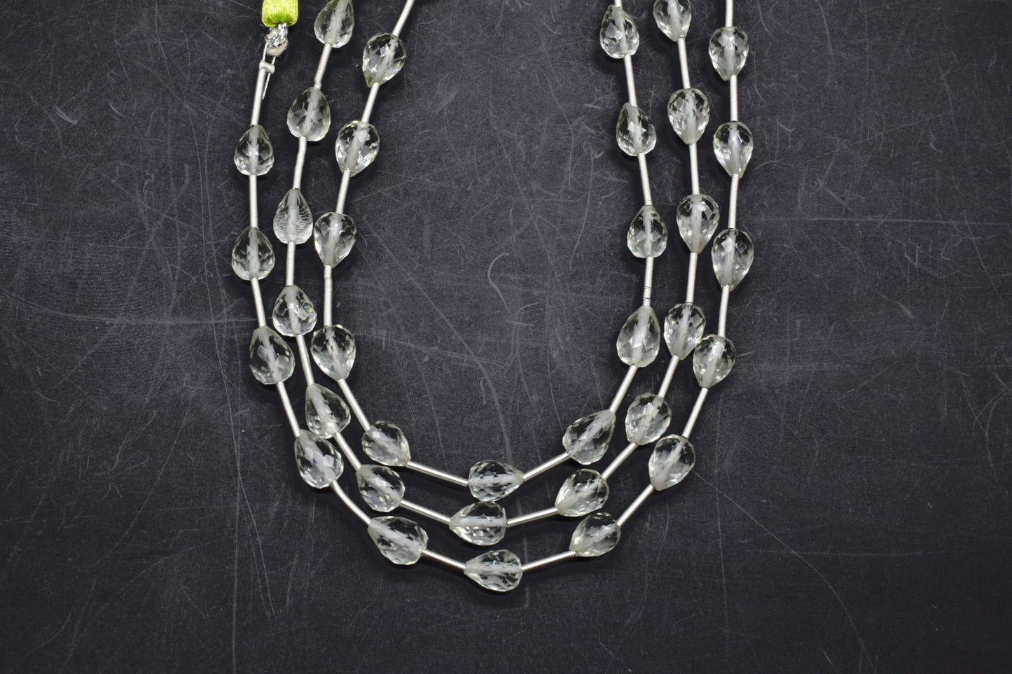 Green Amethyst Drop Briolettes,Green Amethyst drops strand,Jewelry making beads,Supplies beads,Amethyst Pear shape Briolette strand,Gemstone