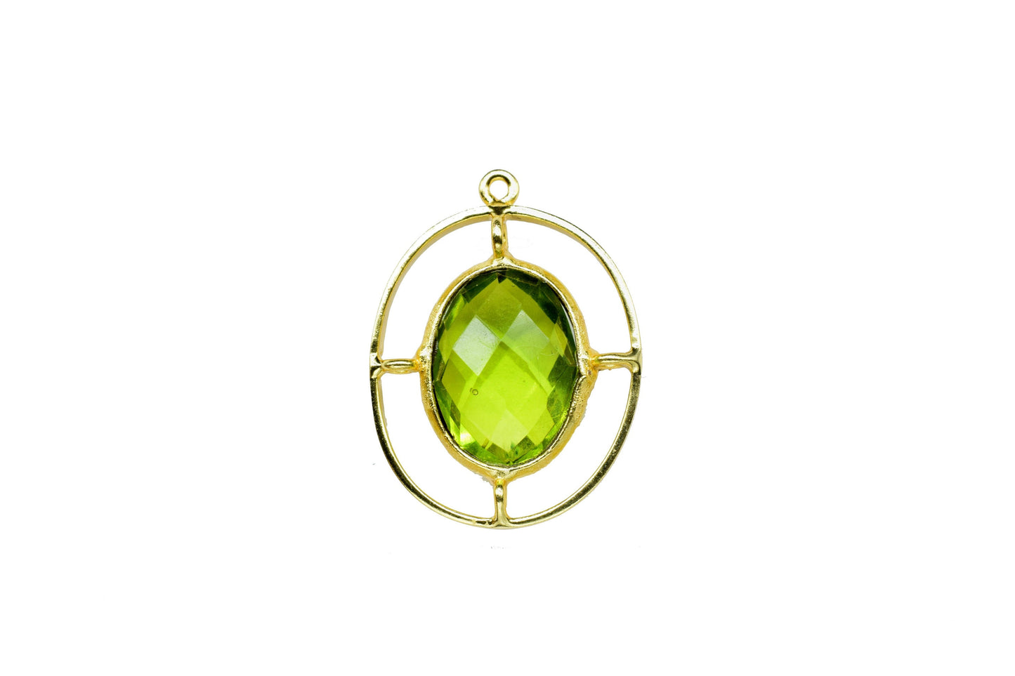 Gemstone Findings Pendant,Handmade Oval Pendant Charm,Single Bail Component,tation Bezel Link,Craft Supplies Tools,Round Findings Connector