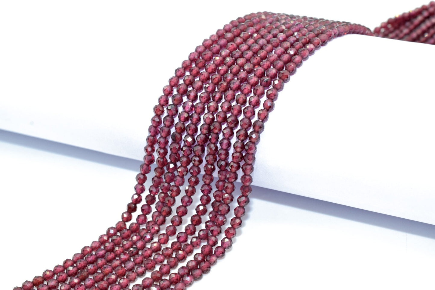 3mm Garnet Faceted Rondelle Beads,Garnet Beads Strand,Jewelry making beads,gemstone beads strand,red beads strand,red stone beads strand
