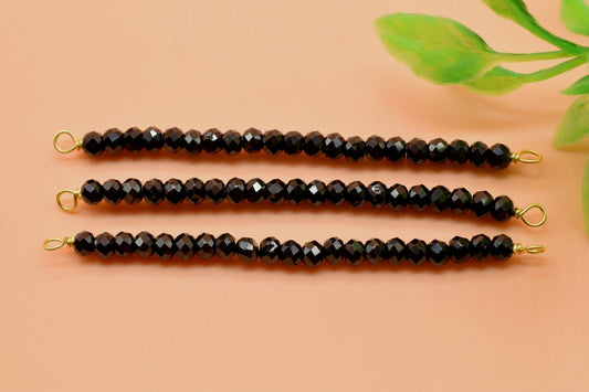 Black Onyx Bar Pendant,Necklace Connector,Beaded Bar Necklace,Bridal Jewelry,Dainty Necklace,Black Onyx jewellery,onyx Pendant,Mom's Gift