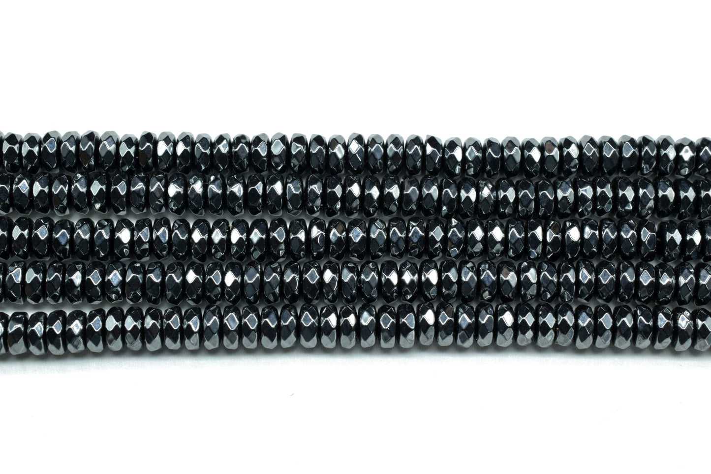 Natural Black Spinel 4mm Faceted beads,AAA quality beads,Jewelry making beads,Semi Precious beads,Spinel rondelle beads,Gemstones beads