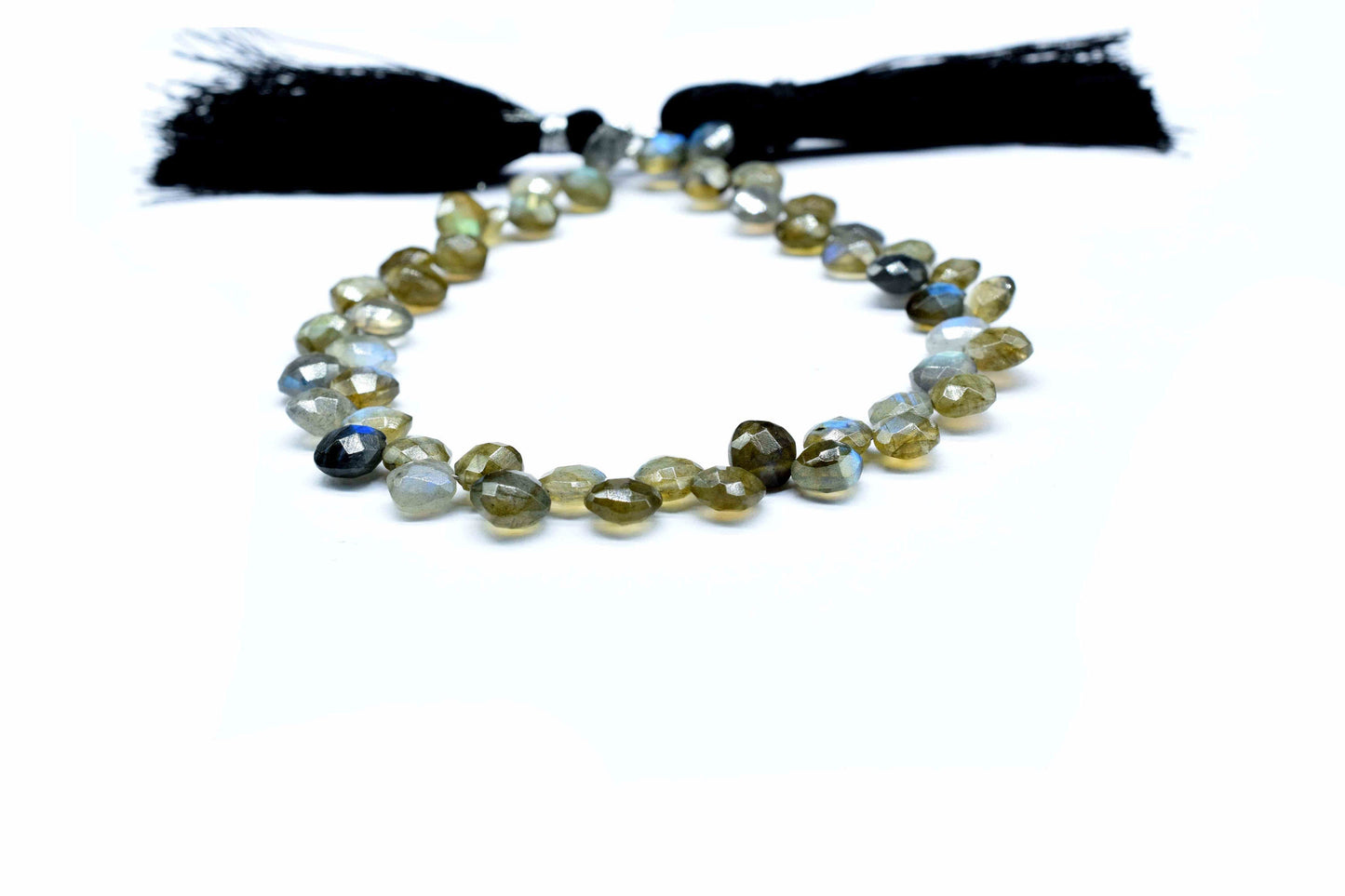 Labradorite Finest AAA Quality Faceted 6mm Cushion Shape Briolettes,Flashy Labradorite Beads, Labradorite Faceted Briolette,Gemstone Beads
