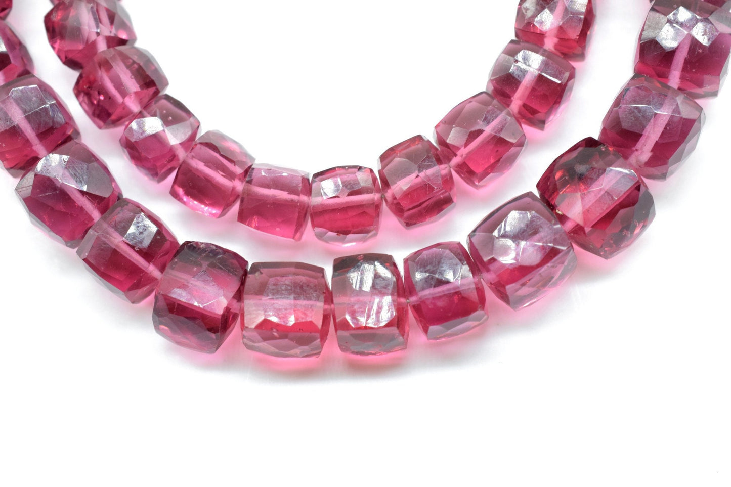 Pink Tourmaline Faceted Cube Beads,Tourmaline Square Dice Beads,pink cube Strand,8 to9mm Tourmaline Square Beads,Jewelry making beads,3D Box