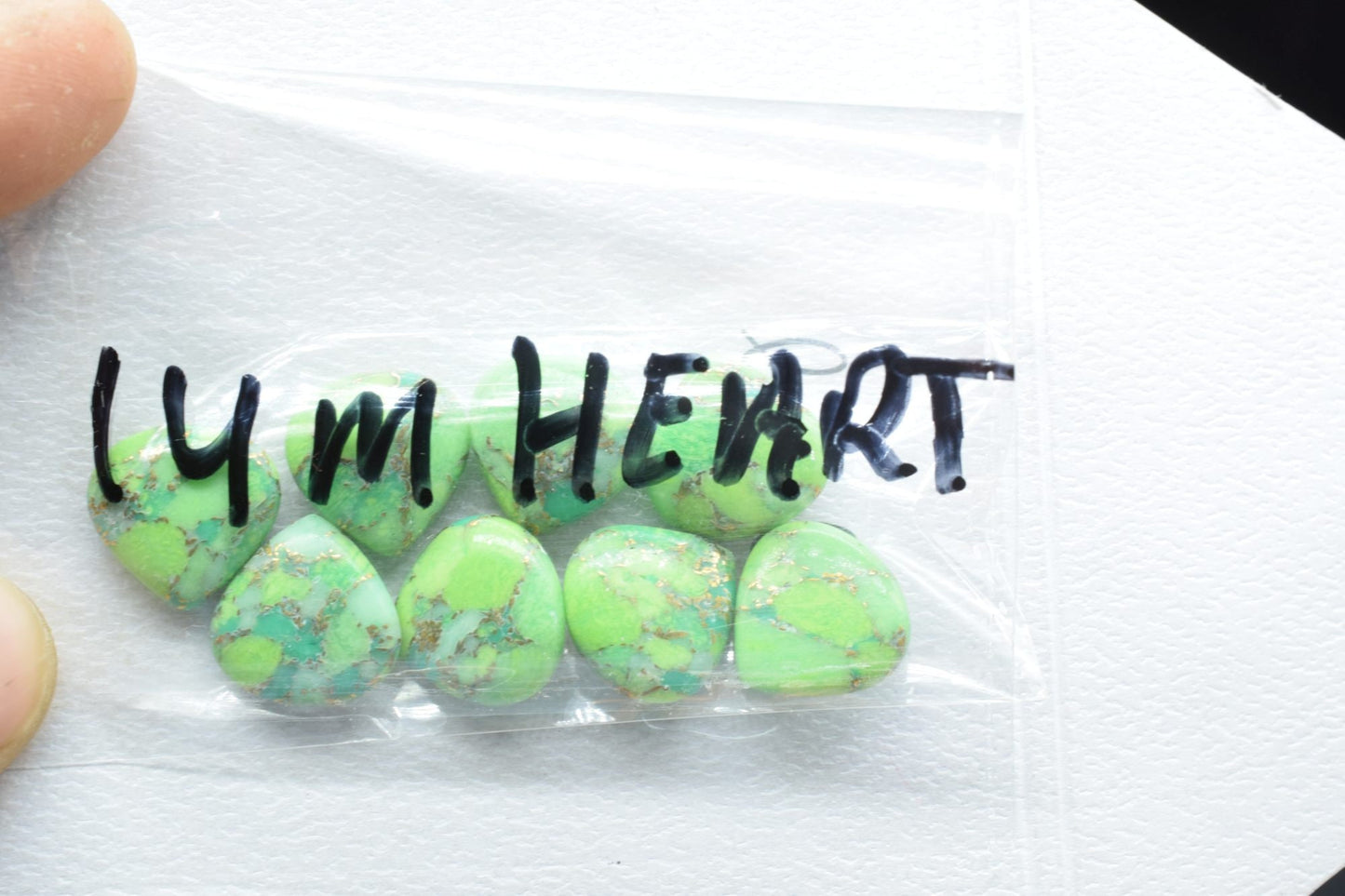 Green Copper Turquoise 14mm Heart Shape Briolettes Gemstones-Wholesale Green Copper Turquoise Heart Shaped Stones For Jewelry Making