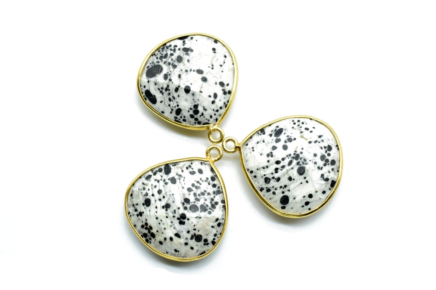 Dendrite Opal 20mm Heart Shape Charm,Dendrite Opal Faceted Heart Shape Connector,Bezel Heart Shape Connector,Single Flat Bail links, charms