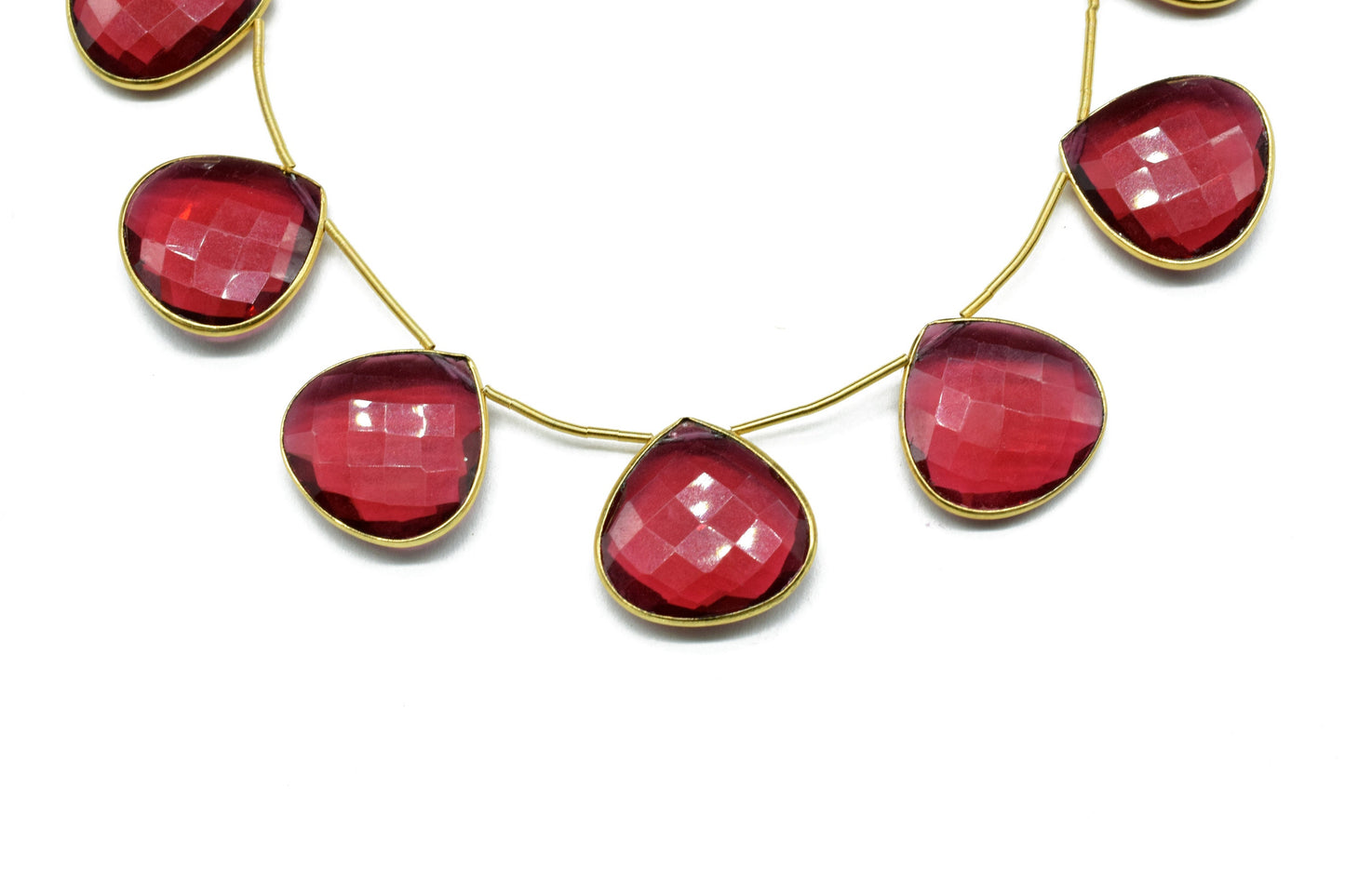 Pink Tourmaline 20mm heart shape charm strand,Drilled Charms strand,gemstone Charm,Faceted Gemstone JewelryMaking Component