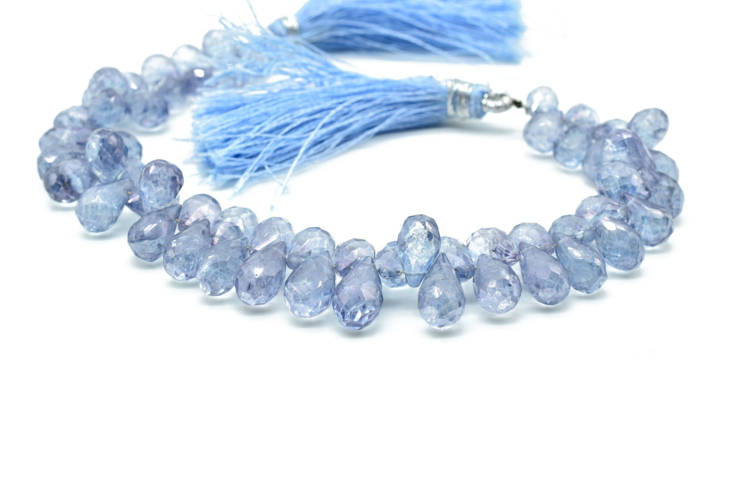 AAA Quality Iolite drop Briolettes,Iolite Beads,Iolite Faceted Pear Briolette,Iolite 8" Strand, wholesale, custom orders, mystic, drilled